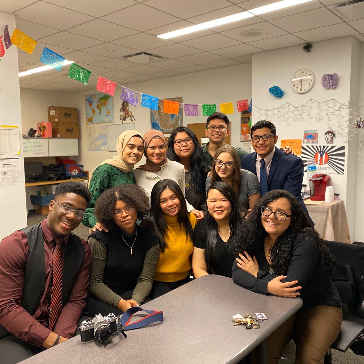 John Jay Rising Scholar of Justice celebrating friendsgiving