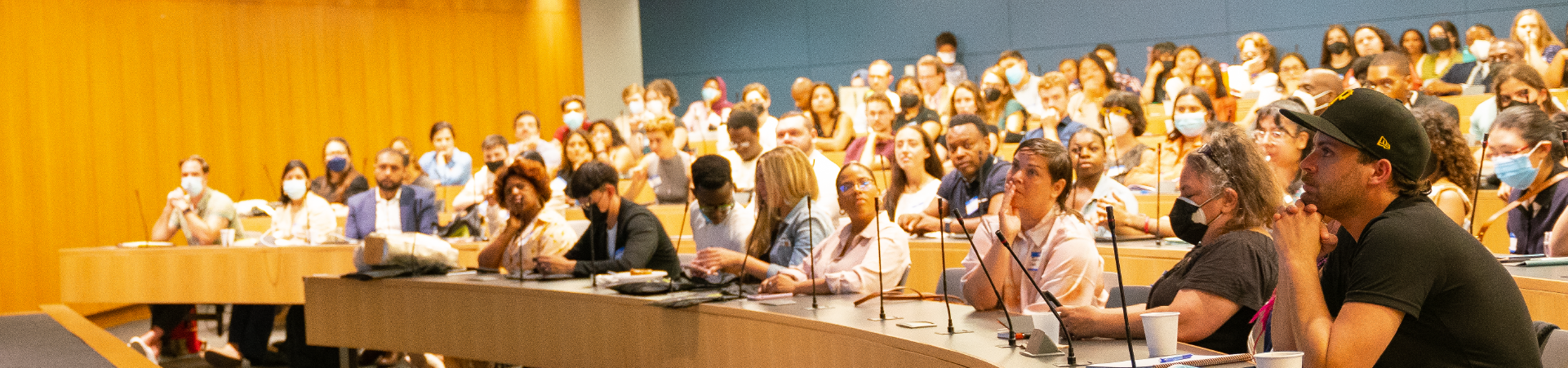 2022_09_08_CUNYLaw_Orientation_Dean_Welcome_1920x450 Lecture Hall packed with students for CUNY Law Orientation