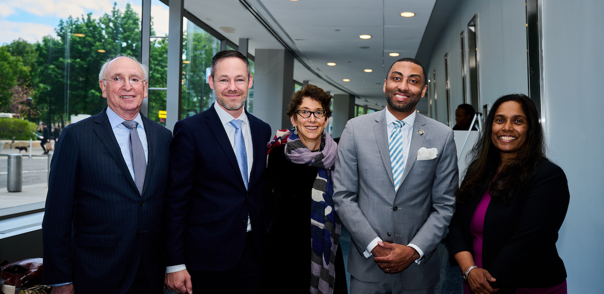 leaders at the launch of CUNY Law's First Impressions Youth Initiative