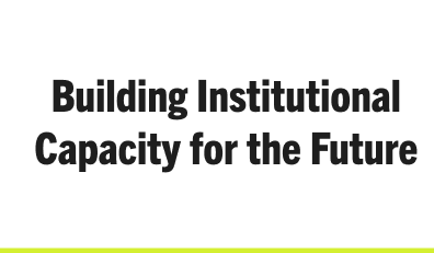Link to learn about building institutional capacity for the future at CUNY Law.