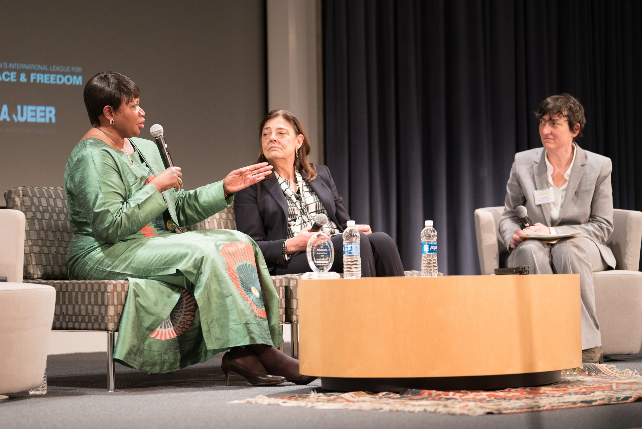 Lisa Davis on a panel withGambian High Commissioner to the United Kingdom Fatou Bensouda