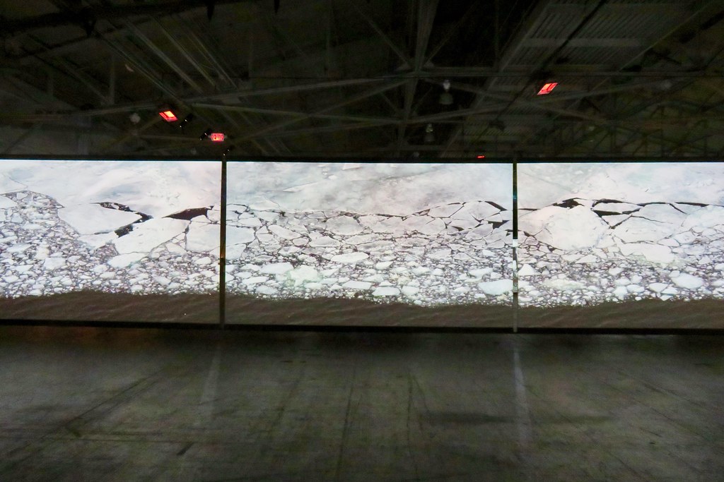 Coal + Ice exhibit feature screens