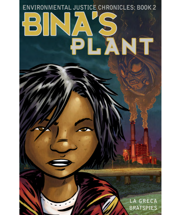 Bina's Plant comic book cover with drawing of Bina