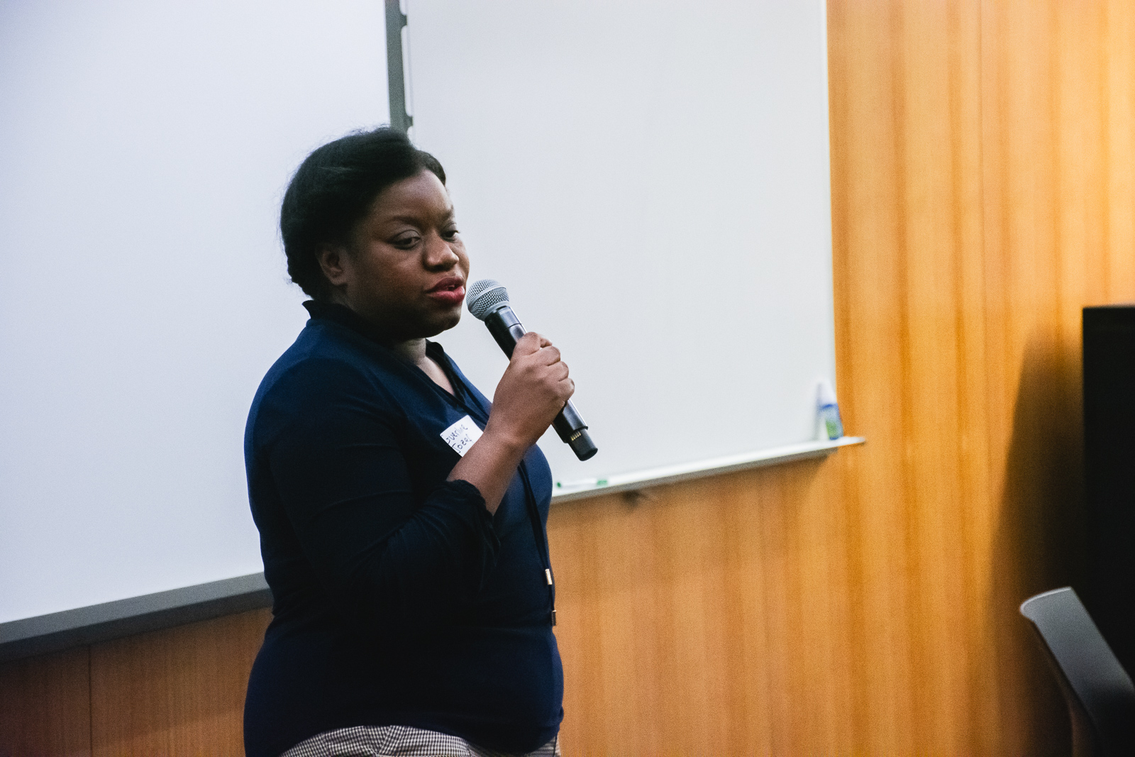 Guerline Jozef delivers a speech during the Institute on Gender, Law, and Transformative Peace Initiative’s 2023 Global Forum.