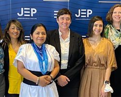 The Institute’s team meets with Jurisdicción para la Paz de Colombia (JEP) in 2022