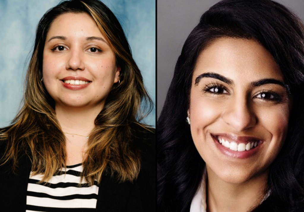 Paulina Leyva Hernandez ’24 and Salimah Khoja ’24