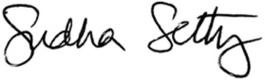 signature of Sudha Setty
